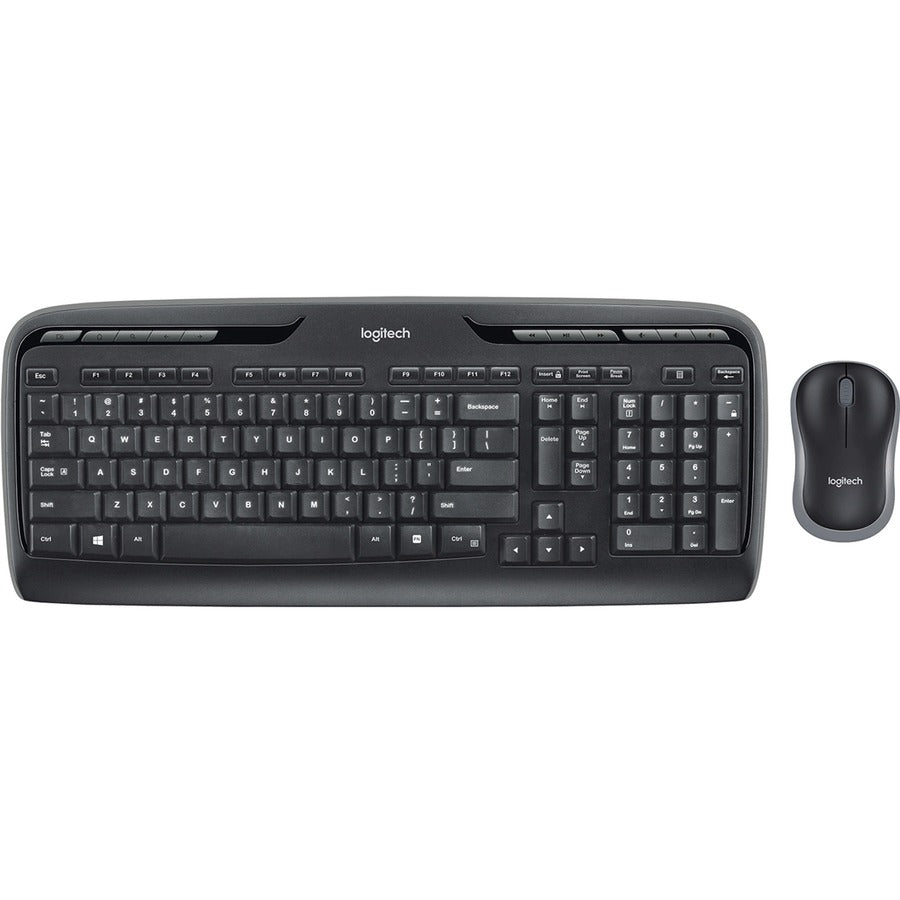 Logitech MK320 Wireless Keyboard and Mouse Combo for Windows, 2.4 GHz Wireless with Unifying USB-Receiver, Portable Mouse, Multimedia Keys