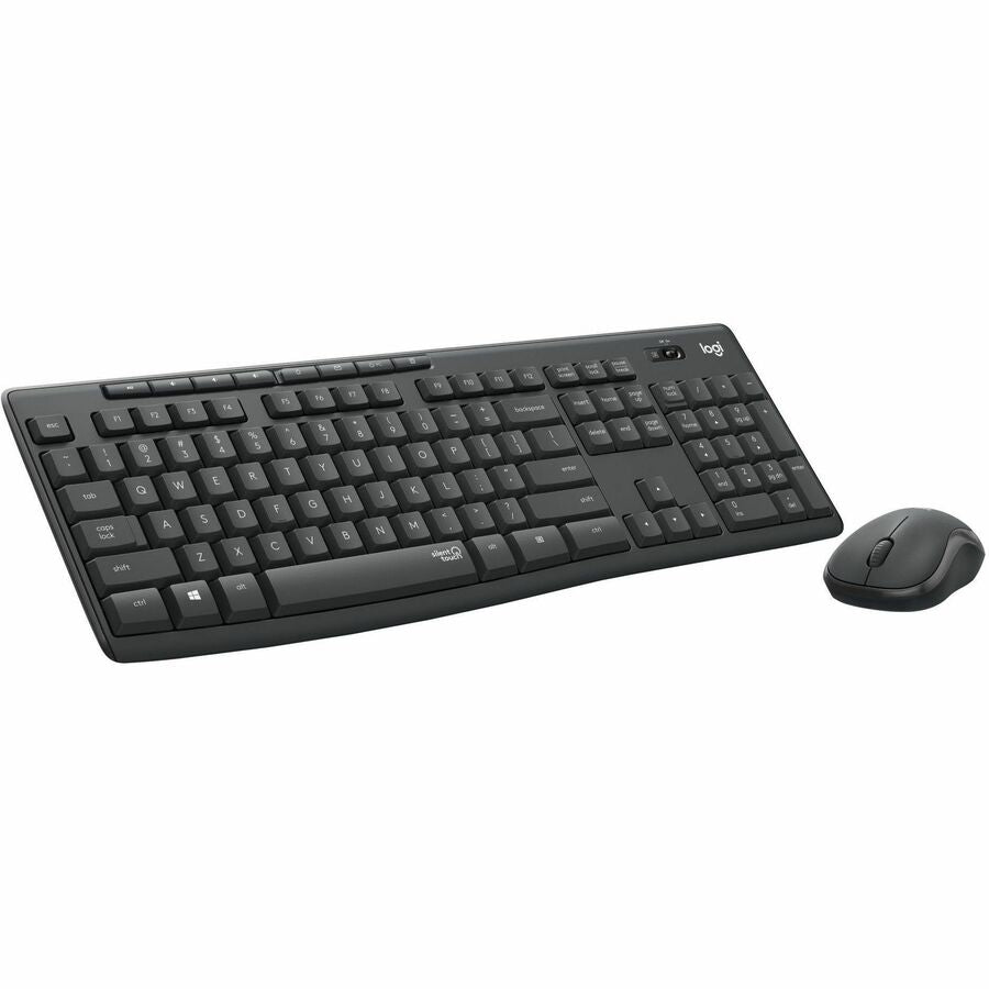 Logitech MK295 Wireless Mouse & Keyboard Combo with SilentTouch Technology, Graphite