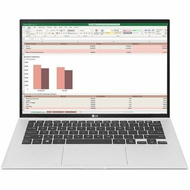 LG gram 14ZT90P-G.AX33U1 14" Thin Client Notebook - WUXGA - Intel Core i3 11th Gen i3-1115G4 - 8 GB - 256 GB SSD - Silver