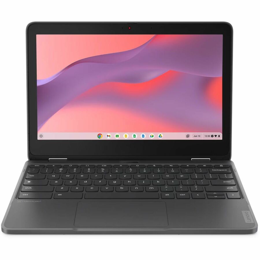 Lenovo 300e Yoga Chromebook Gen 4 82W20004US 11.6" Touchscreen Convertible 2 in 1 Chromebook - HD - Octa-core (ARM Cortex A76 + Cortex A55) - 8 GB - 64 GB Flash Memory - English Keyboard - Graphite Gray