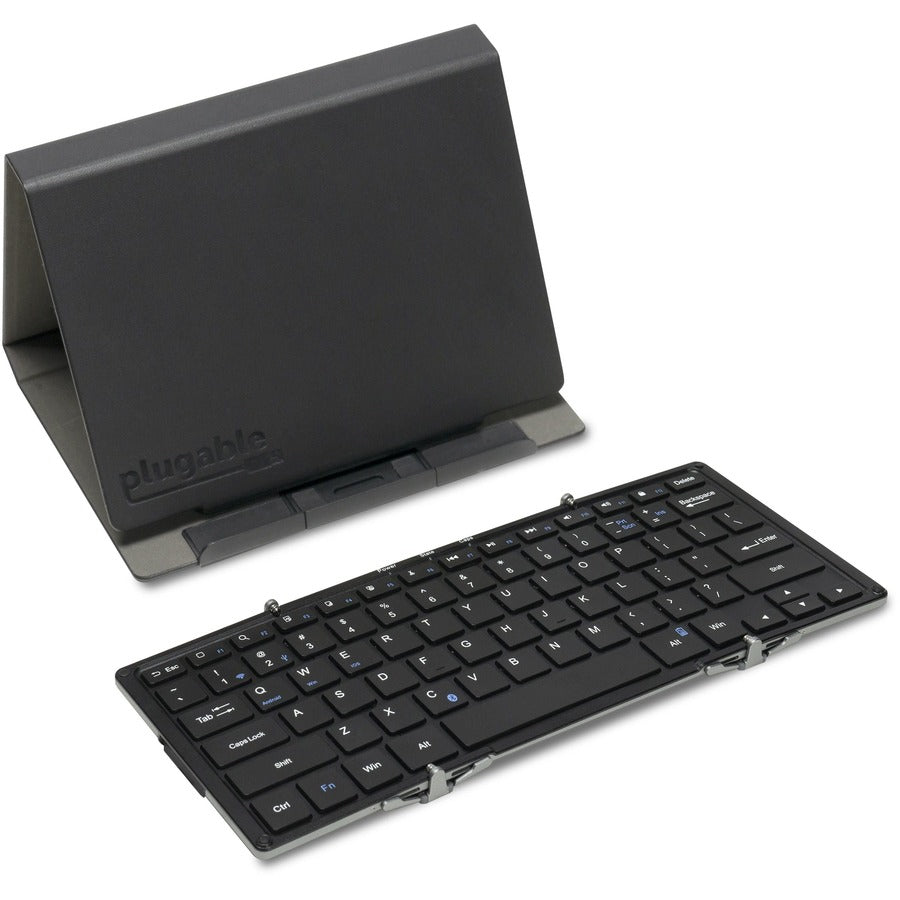 Plugable Foldable Bluetooth Keyboard Compatible with iPad, iPhones, An ...