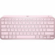 Logitech MX Keys Mini Minimalist Wireless Illuminated Keyboard, Compact, Bluetooth, USB-C - Rose