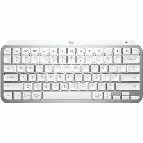 Logitech MX Keys Mini Minimalist Wireless Illuminated Keyboard, Compact, Bluetooth, USB-C, Pale Gray