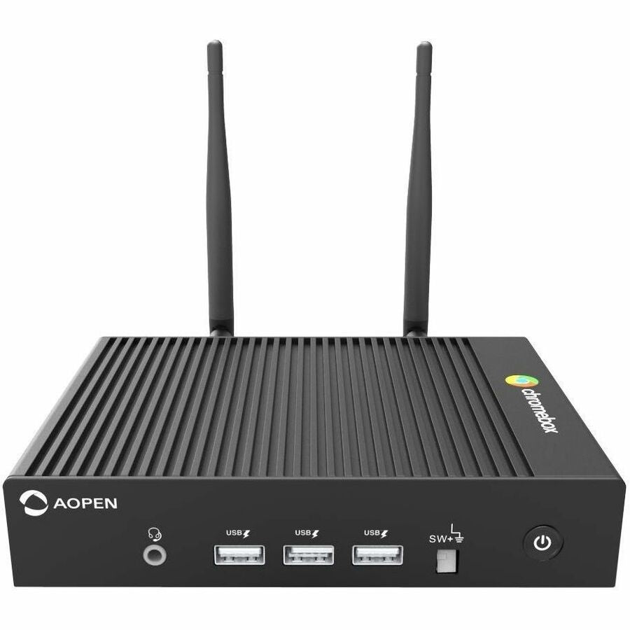 AOPEN Chromebox Mini 2 - AI Ready - 3 Year Warranty Included - Intel Celeron N4500 - Fanless - Ventless - 8 GB RAM - 32 GB eMMC - Military-grade